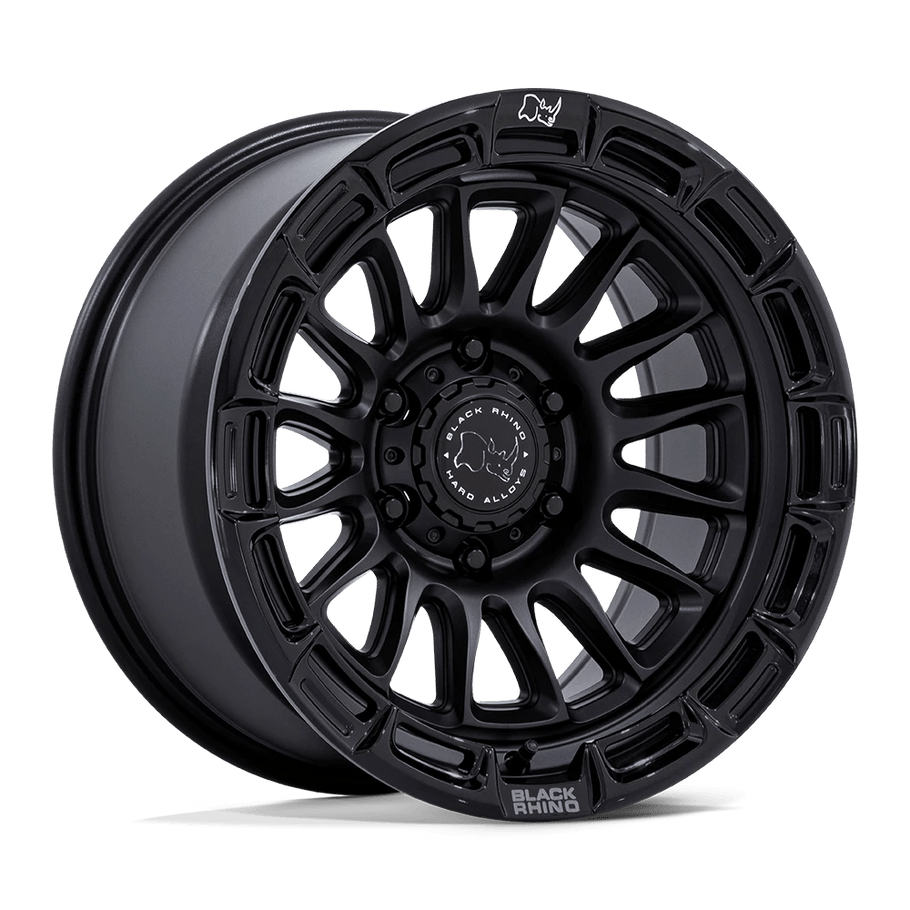 Black Rhino BR025 RIVAL 20x9 ET1 6x135 87.10mm MATTE BLACK W/ GLOSS BLACK LIP (Load Rated 1202kg)