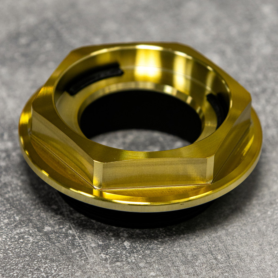 rotiform threaded cap gold