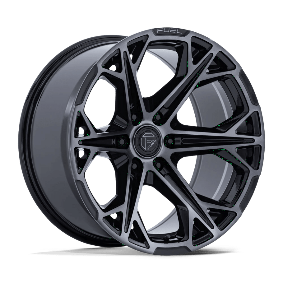 Fuel FC886 HAMMERHEAD 22x10 ET-18 6x139.7 106.10mm GLOSS BLACK DARK TINTED CLEAR (Load Rated 1202kg)