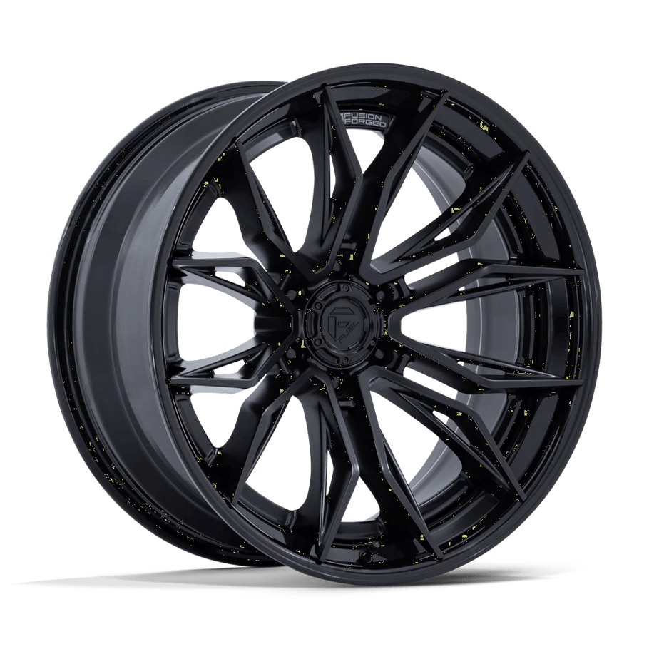 Fuel FC404 MUTINY 20x9 ET1 8x180 124.20mm MATTE BLACK W/ GLOSS BLACK LIP (Load Rated 1678kg)