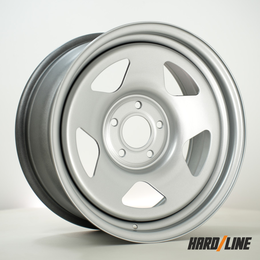 Hardline (Steel Wheels) SW 5 Spoke 17x8 ET25 5120 72.6mm Silver (Load Rating 1200kg) (SW-5SPK8017K1P25PCPS0726)