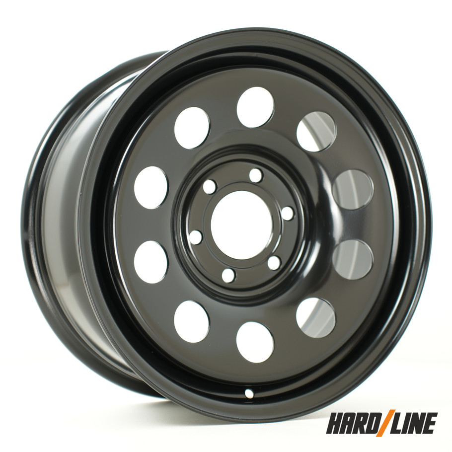 Hardline (Steel Wheels) SW Modular 17x8 ET45 6130 84.1mm Gloss Black (Load Rating 1200kg) (SW-MODX8017M1P45PCYB0841)