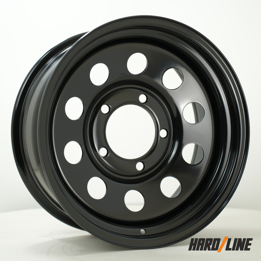 Hardline (Steel Wheels) SW Modular 18x8 ET0 5165.1 125mm Gloss Black (Load Rating 1200kg) (SW-MODX8018L1P00PCYB125)