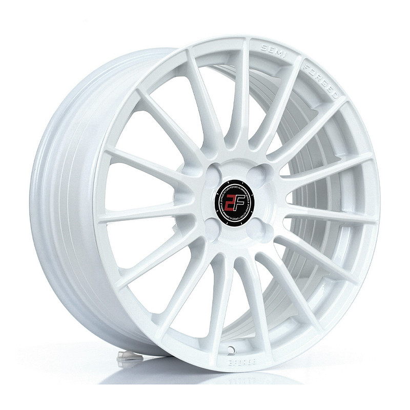 2FORGE ZF1 17x7.5 CUSTOM PCD ET10 to 51 WHITE (Load Rated 690kg) www.srbpower.com