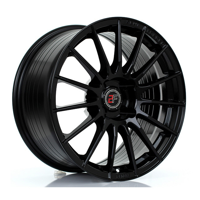 2FORGE ZF1 17x9 CUSTOM PCD ET10 to 50 GLOSS BLACK (Load Rated 690kg) www.srbpower.com