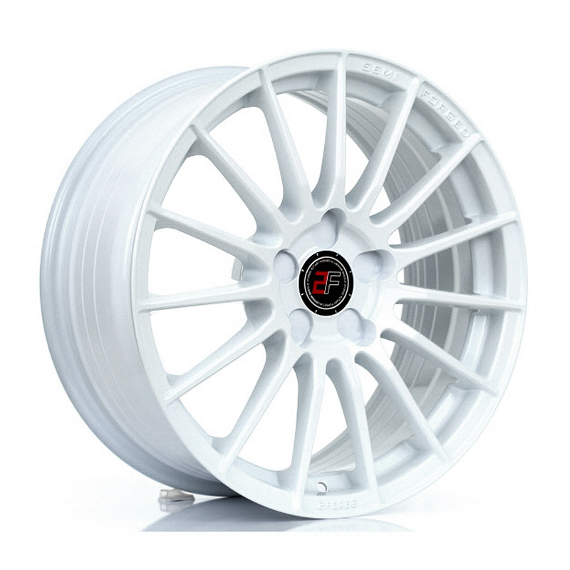 2FORGE ZF1 17x7.5 CUSTOM PCD ET10 to 51 WHITE (Load Rated 690kg) www.srbpower.com
