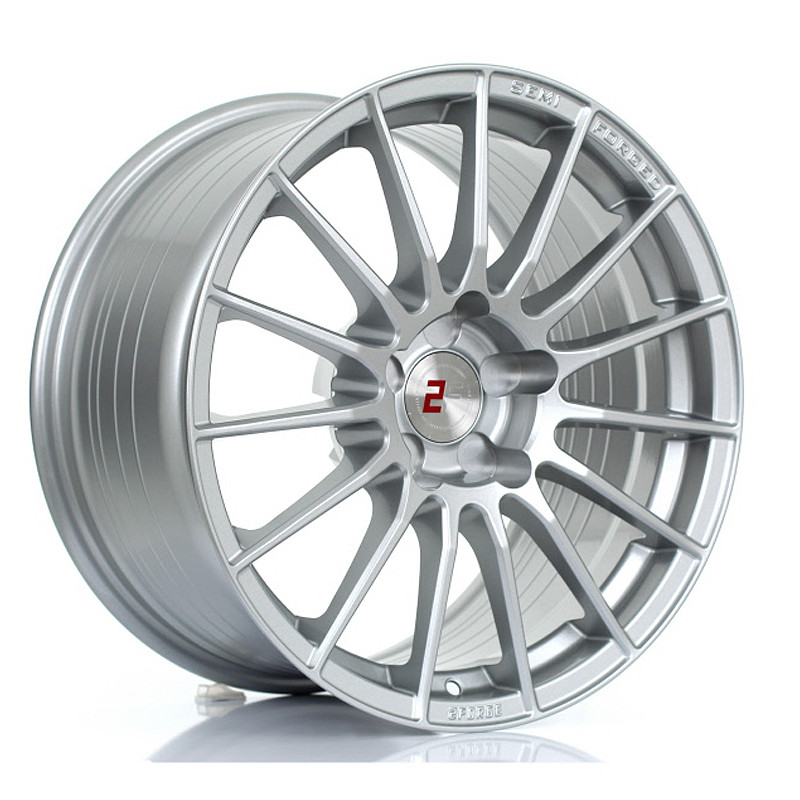 2FORGE ZF1 17x9.5 CUSTOM PCD ET0 to 45 SILVER (Load Rated 700kg) www.srbpower.com