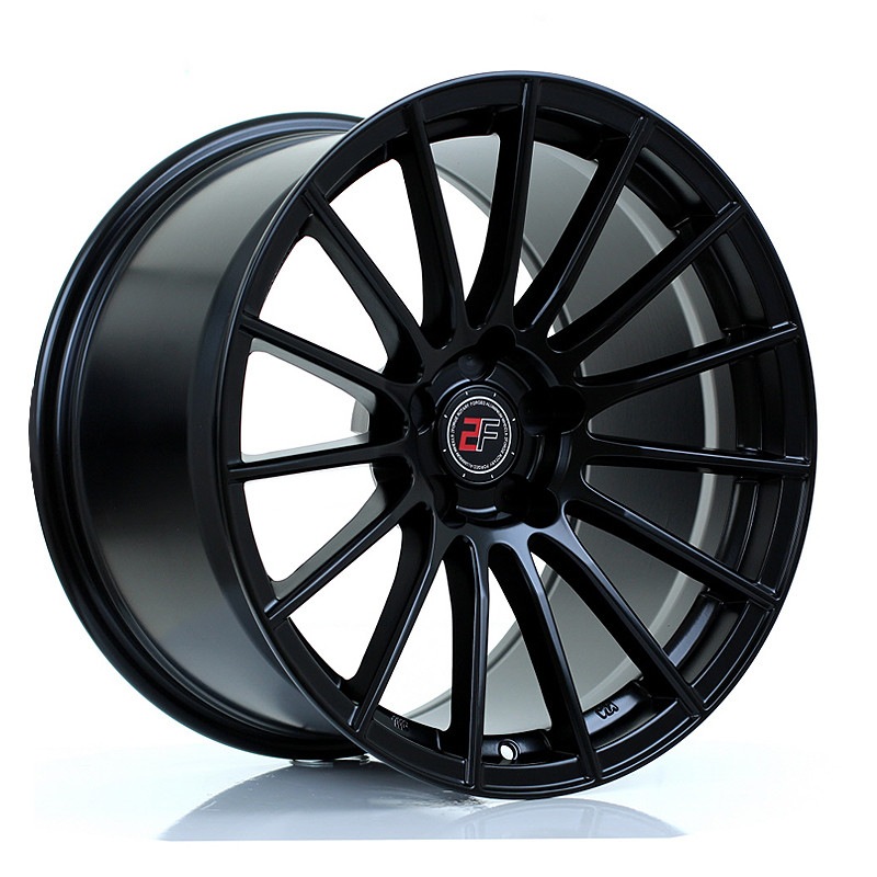 2FORGE ZF1 18x11 CUSTOM PCD ET20 to 48 MATT BLACK (Load Rated 850kg) www.srbpower.com