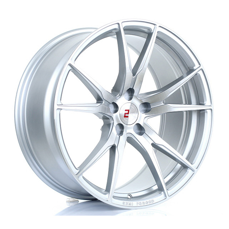 2FORGE ZF2 20x9.5 CUSTOM PCD ET9 to 45 SILVER POLISHED FACE (Load Rated 850kg) www.srbpower.com