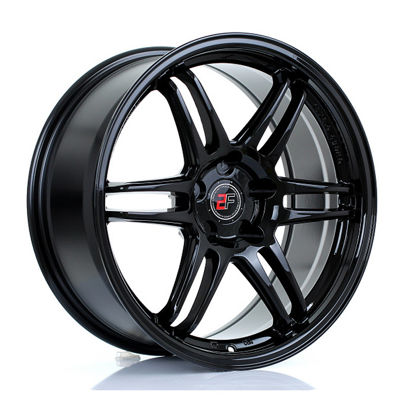 2FORGE ZF5 18x8 CUSTOM PCD ET15 to 35 GLOSS BLACK (Load Rated 690kg) www.srbpower.com