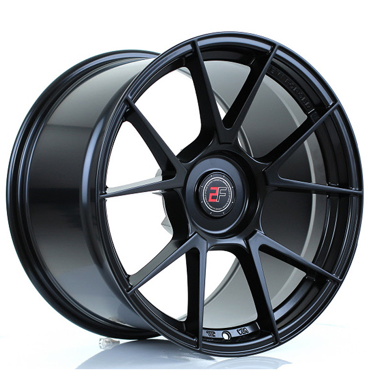 2FORGE ZF6 18x11 CUSTOM PCD ET18 to 55 MATT BLACK (Load Rated 690kg) www.srbpower.com