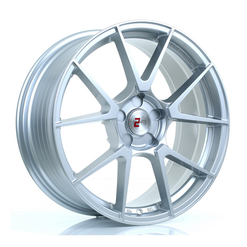 2FORGE ZF6 18x8 CUSTOM PCD ET0 to 45 SILVER (Load Rated 690kg) www.srbpower.com