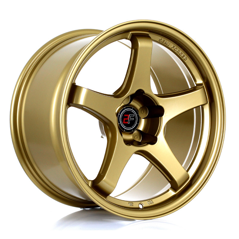 2FORGE ZF7 18x10 CUSTOM PCD ET6 to 22 GOLD (Load Rated 690kg) www.srbpower.com