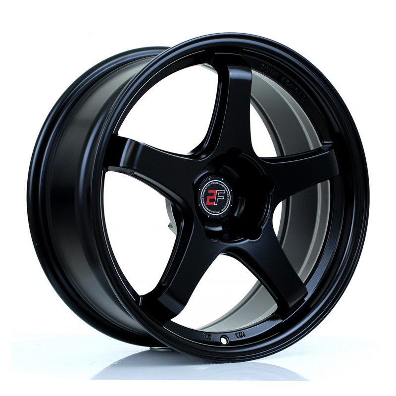 2FORGE ZF7 18x8 CUSTOM PCD ET0 to 20 MATT BLACK (Load Rated 690kg) www.srbpower.com