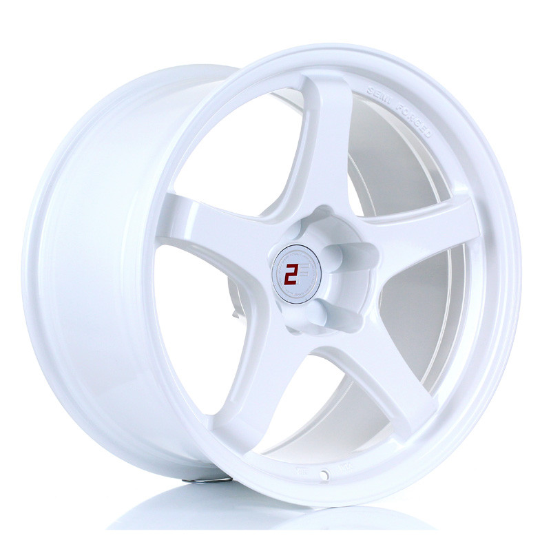 2FORGE ZF7 18x8 CUSTOM PCD ET0 to 20 WHITE (Load Rated 690kg) www.srbpower.com