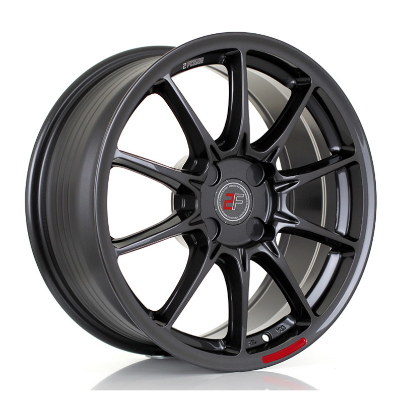 2FORGE ZF8 17x7.5 CUSTOM PCD ET10 to 50 GLOSS GUNMETAL (Load Rated 1kg) www.srbpower.com