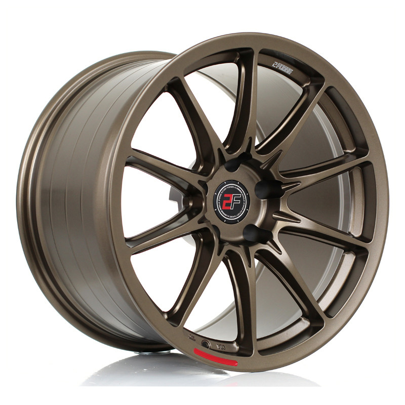 2FORGE ZF8 17x9 CUSTOM PCD ET10 to 50 MATT BRONZE (Load Rated 1kg) www.srbpower.com