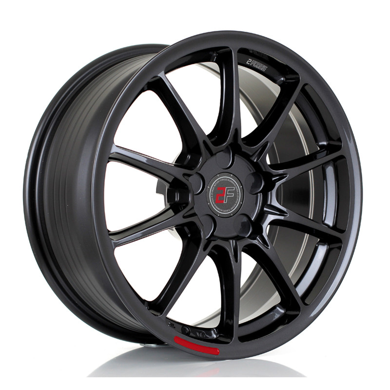 2FORGE ZF8 17x8 CUSTOM PCD ET10 to 50 GLOSS GUNMETAL (Load Rated 1kg) www.srbpower.com