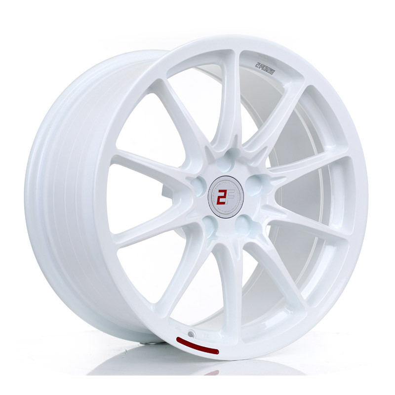 2FORGE ZF8 18x10 CUSTOM PCD ET15 to 42 WHITE (Load Rated 850kg) www.srbpower.com