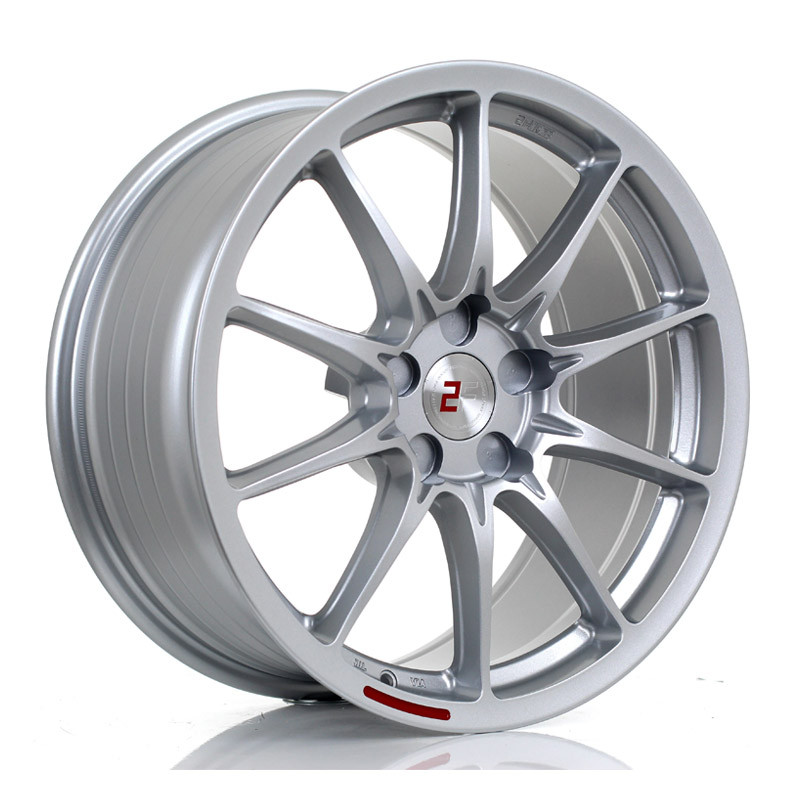 2FORGE ZF8 18x8.5 CUSTOM PCD ET5 to 50 SILVER (Load Rated 850kg) www.srbpower.com