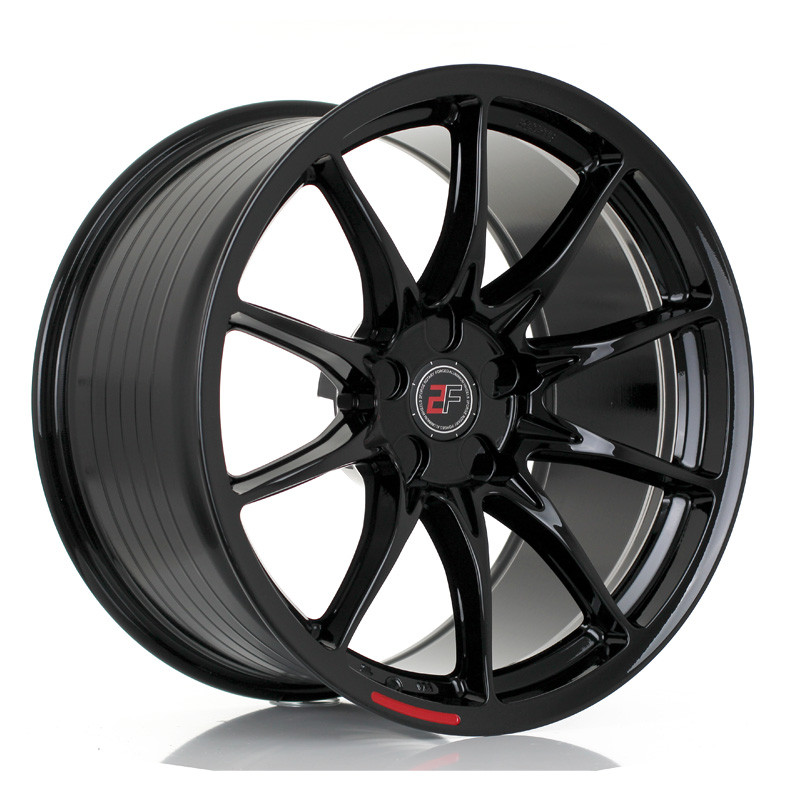 2FORGE ZF8 20x10.5 CUSTOM PCD ET30 to 50 GLOSS BLACK (Load Rated 900kg) www.srbpower.com