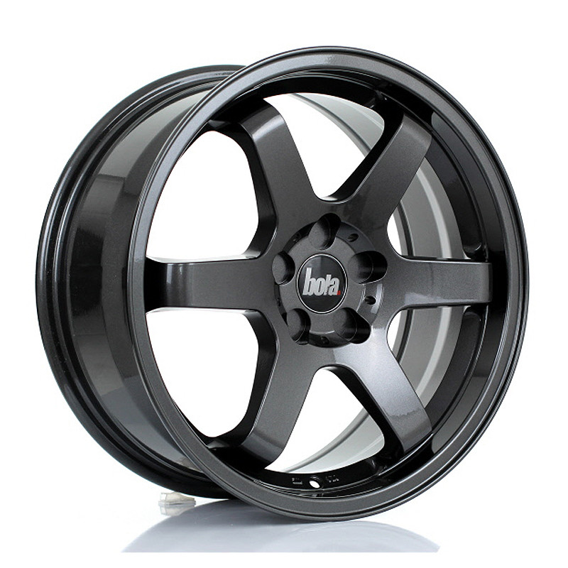 BOLA B1 17x7.5 CUSTOM PCD ET40 to 45 GLOSS GUNMETAL (Load Rated 690kg) www.srbpower.com