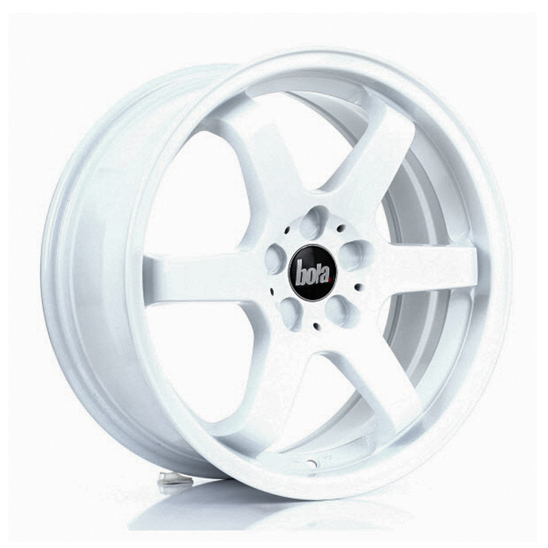 BOLA B1 17x7.5 CUSTOM PCD ET40 to 45 WHITE (Load Rated 690kg) www.srbpower.com