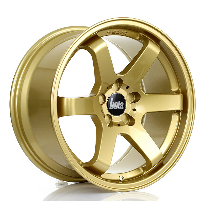 BOLA B1 18x9.5 CUSTOM PCD ET35 to 45 GOLD (Load Rated 700kg) www.srbpower.com