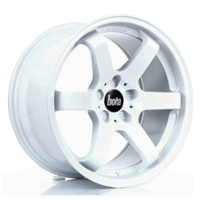 BOLA B1 18x9.5 CUSTOM PCD ET30 to 45 WHITE (Load Rated 700kg) www.srbpower.com