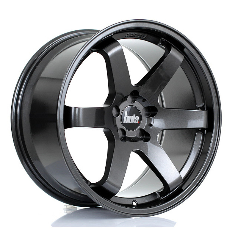 BOLA B1 19x10 CUSTOM PCD ET25 to 45 GLOSS GUNMETAL (Load Rated 735kg) www.srbpower.com