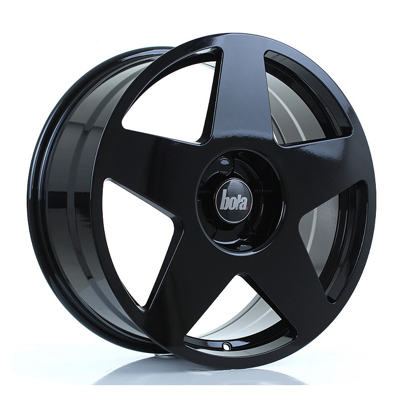 BOLA B10 19x8.5 CUSTOM PCD ET25 to 45 GLOSS BLACK (Load Rated 735kg) www.srbpower.com