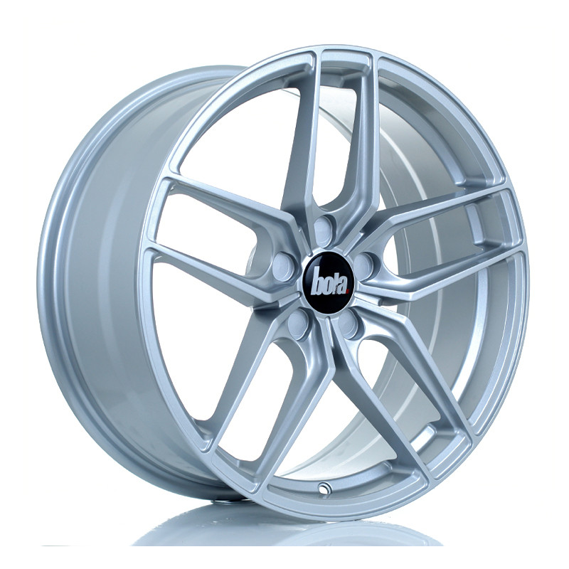 BOLA B11 19x8.5 CUSTOM PCD ET25 to 52 CRYSTAL SILVER (Load Rated 750kg) www.srbpower.com