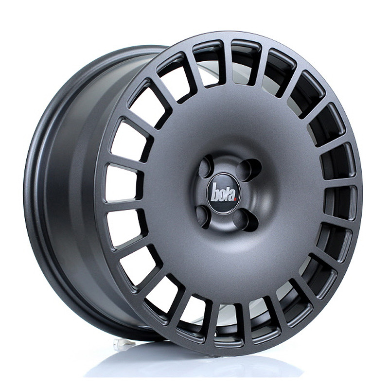 BOLA B12 17x8 CUSTOM PCD ET30 to 45 MATT GUNMETAL (Load Rated 690kg) www.srbpower.com