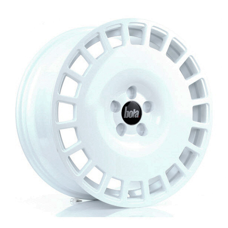 BOLA B12 19x8.5 CUSTOM PCD ET25 to 45 WHITE (Load Rated 735kg) www.srbpower.com