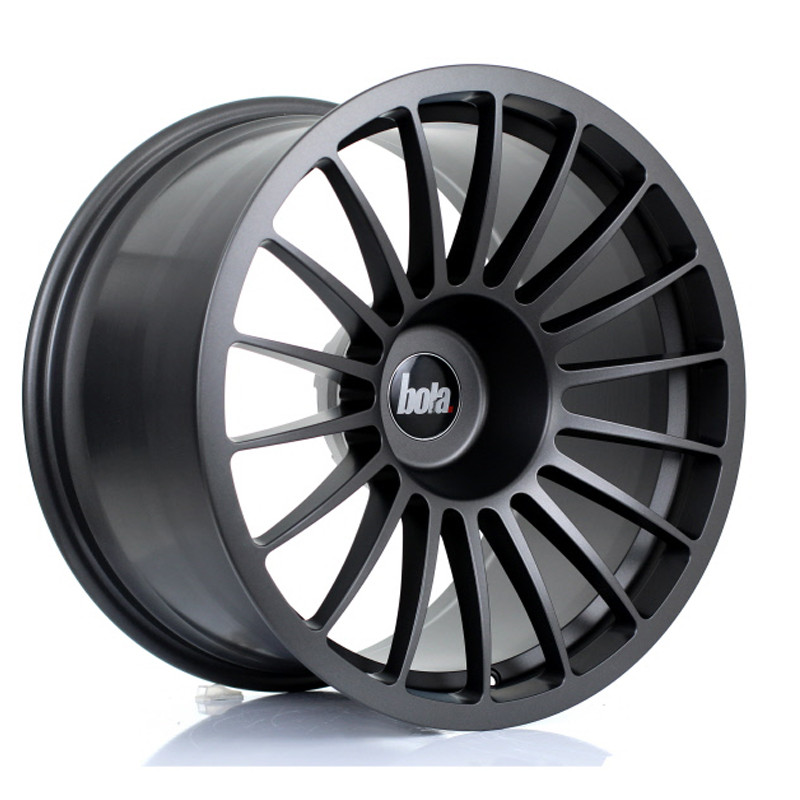 BOLA B14 18x10.5 CUSTOM PCD ET10 to 25 MATT GUNMETAL (Load Rated 700kg) www.srbpower.com