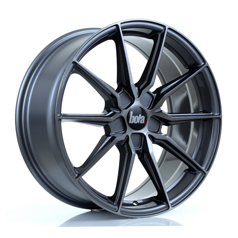 BOLA B16 19x8.5 CUSTOM PCD ET25 to 45 TITANIUM (Load Rated 735kg) www.srbpower.com