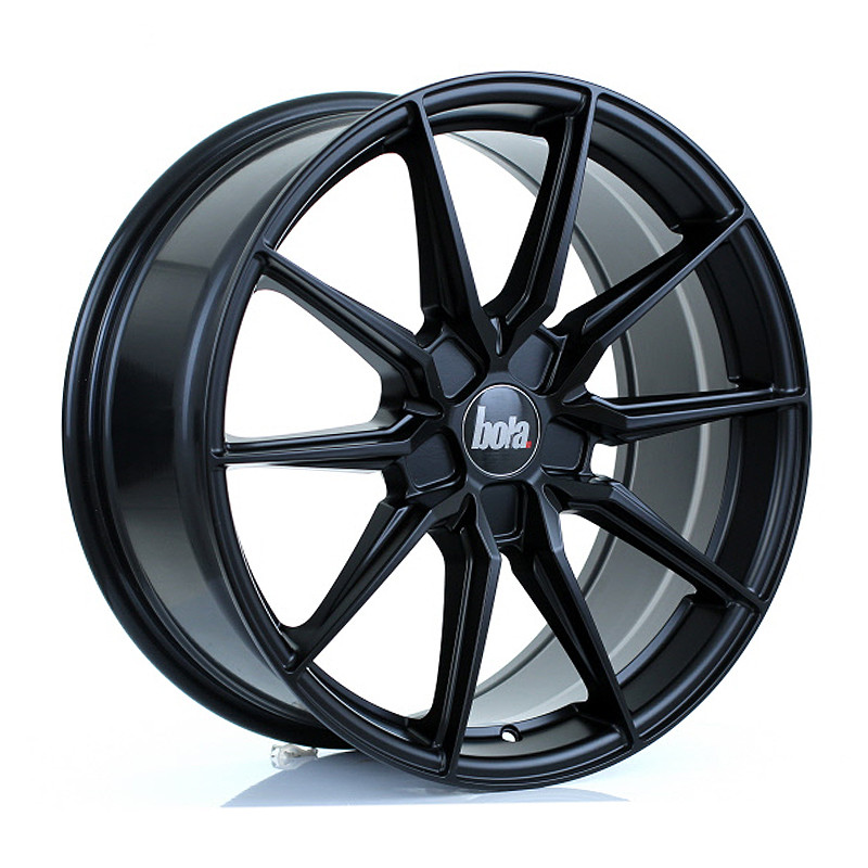BOLA B16 19x8.5 CUSTOM PCD ET25 to 45 MATT BLACK (Load Rated 735kg) www.srbpower.com