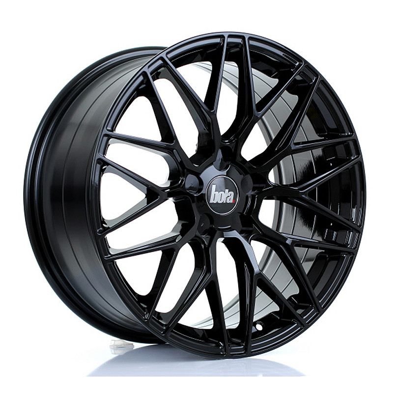 BOLA B17 18x8.5 CUSTOM PCD ET40 to 45 GLOSS BLACK (Load Rated 700kg) www.srbpower.com