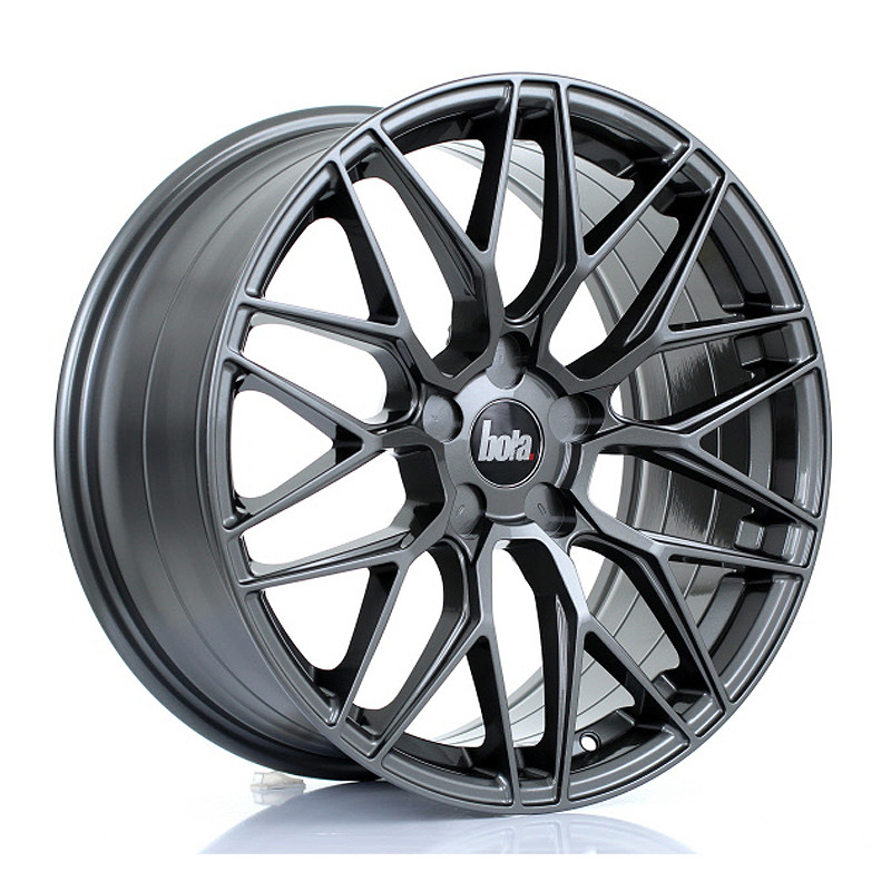 BOLA B17 18x8.5 CUSTOM PCD ET40 to 45 GLOSS GUNMETAL (Load Rated 700kg) www.srbpower.com