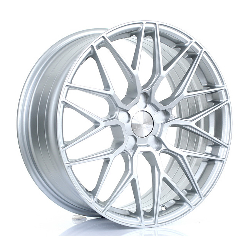 BOLA B17 19x8.25 CUSTOM PCD ET40 to 45 CRYSTAL SILVER (Load Rated 735kg) www.srbpower.com