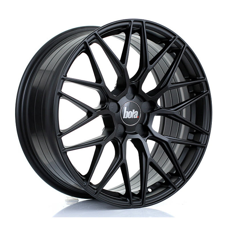 BOLA B17 19x8.5 CUSTOM PCD ET25 to 45 MATT BLACK (Load Rated 735kg) www.srbpower.com