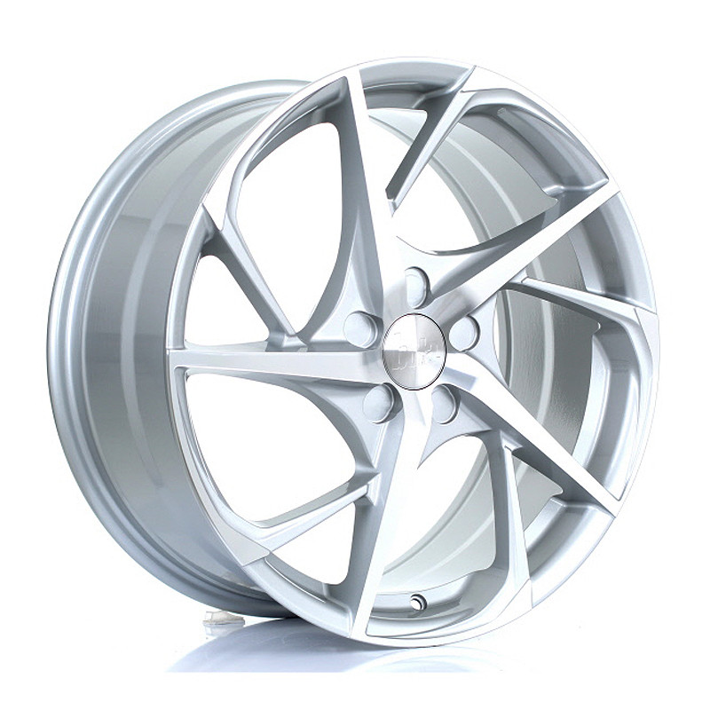 BOLA B18 19x8.5 CUSTOM PCD ET25 to 45 SILVER POLISHED FACE (Load Rated 735kg) www.srbpower.com