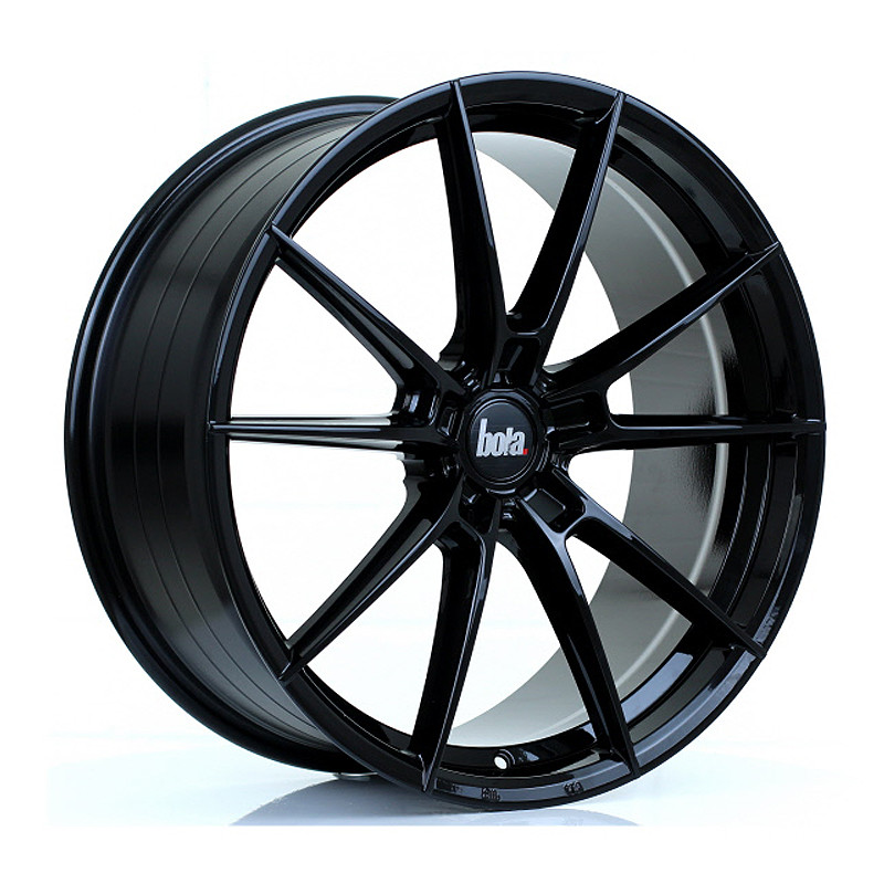 BOLA B19 20x8.5 CUSTOM PCD ET40 to 45 GLOSS BLACK (Load Rated 700kg) www.srbpower.com