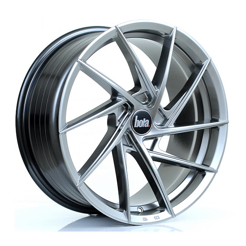 BOLA B26 18x8 CUSTOM PCD ET35 to 45 HYPER BLACK (Load Rated 700kg) www.srbpower.com