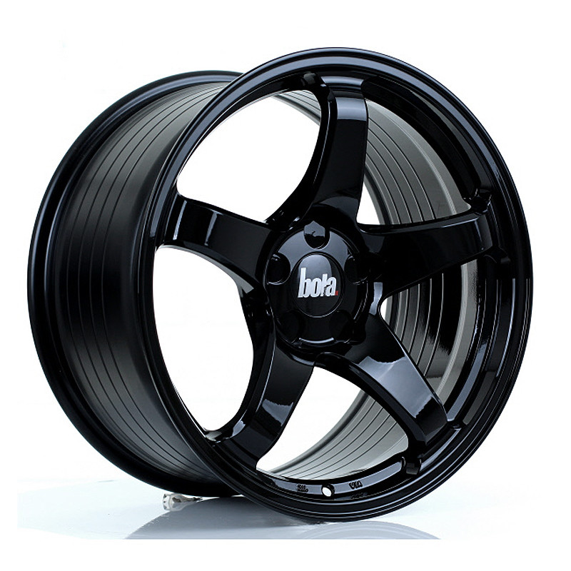 BOLA B2R 18x9.5 CUSTOM PCD ET30 to 45 GLOSS BLACK (Load Rated 700kg) www.srbpower.com