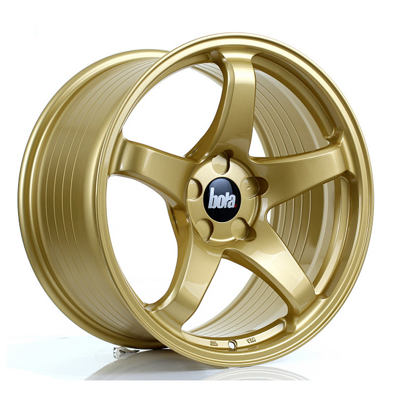 BOLA B2R 18x9.5 CUSTOM PCD ET30 to 45 GOLD (Load Rated 700kg) www.srbpower.com