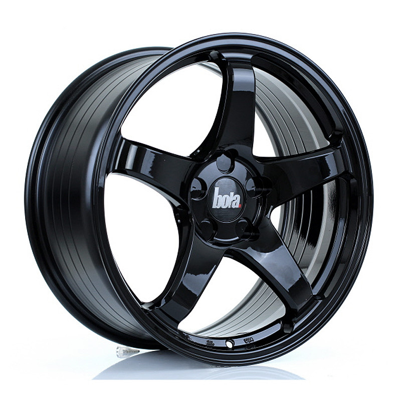 BOLA B2R 18x8.5 CUSTOM PCD ET30 to 45 GLOSS BLACK (Load Rated 700kg) www.srbpower.com