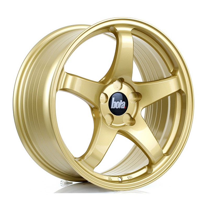 BOLA B2R 18x8.5 CUSTOM PCD ET40 to 45 GOLD (Load Rated 700kg) www.srbpower.com
