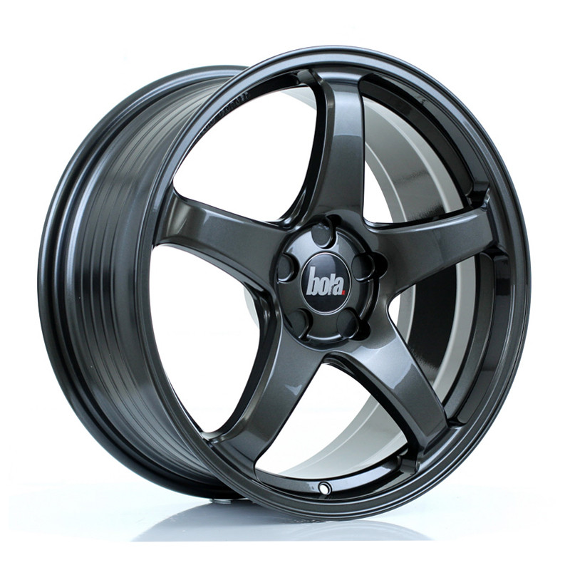 BOLA B2R 19x8.5 CUSTOM PCD ET25 to 45 GLOSS GUNMETAL (Load Rated 735kg) www.srbpower.com