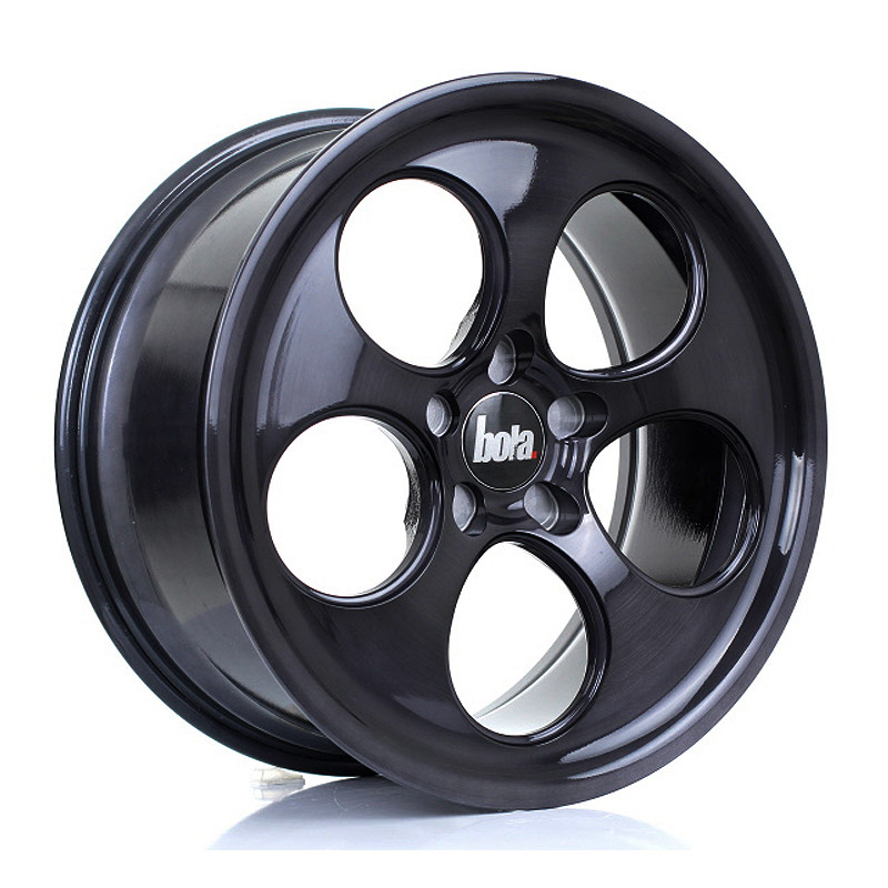 BOLA B5 18x8.5 CUSTOM PCD ET40 to 45 BLACK BRUSHED POLISHED FACE (Load Rated 815kg) www.srbpower.com